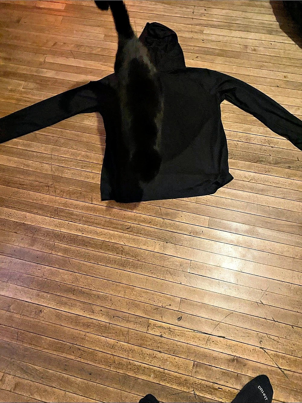 Black Hooded Top Like New - Picture 3 of 3